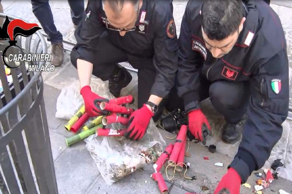 allarme bomba carabinieri artificeri