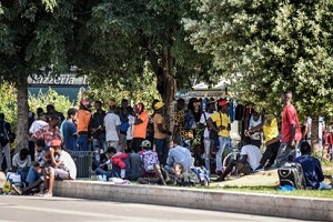 immigrati mezzi dell'AMSA