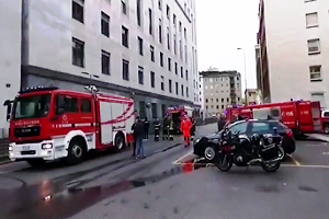 Incendio al Palazzo di Giustizia