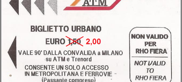 aumenti ATM aumento della tariffa urbana