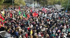 Presidio pro curdi davanti al consolato turco
