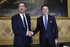 Il Premier Conte a spasso per Milano