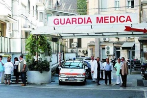 guardia medica in visita con i taxi