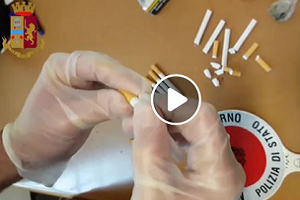 Cocaina nascosta nei filtri delle sigarette