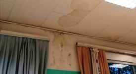Anche nella scuola Elsa Morante cadono i controsoffitti