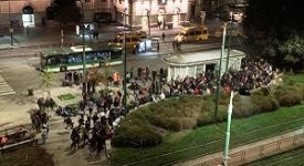 Raduno abusivo in Piazza Bottini