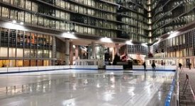 inaugurazione della pista di pattinaggio