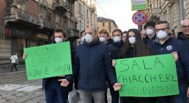 La Lega protesta contro lo smog