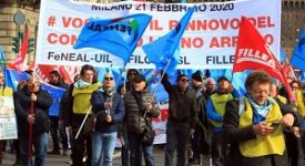 Sciopero comparto legno, 2000 in corteo