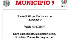 Il Municipio 9 attiva una linea per anziani e persone sole
