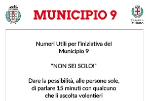Il Municipio 9 attiva una linea per anziani e persone sole
