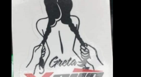 adesivo greta violentata