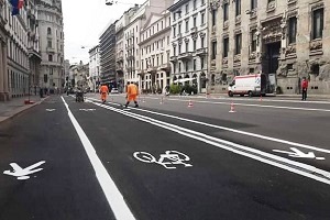 Opposizioni all'attacco delle ciclabili di Sala