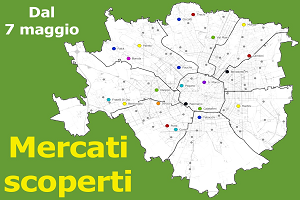Da giovedì riapertura dei mercati scoperti