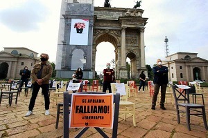 Protesta dei ristoratori sanzionata dalla Polizia, il centrodestra li difende