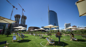 Apre il lido alla Biblioteca degli alberi