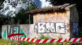 Arrestato mentre imbratta Villa Litta