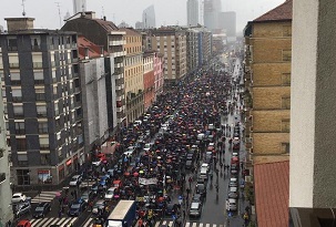 manifestazione destra sdoganata