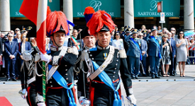 Il Sindaco Sala alla cerimonia dell’Alzabandiera