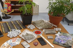 Arrestato 22enne con più di mezzo chilo di droga