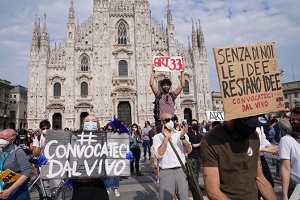 Imbarazzo del PD per il mancato aiuto ai lavoratori dello spettacolo