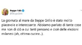 Sala: con Grillo non ho parlato di politica