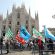 Manifestazione dei sindacati in Piazza Duomo