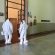 Disinfezione corridoio al Palagiustizia