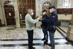 Arrestato dopo un furto nel Santuario San Camillo de Lellis