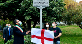 Dedicato a Lea Garofalo il giardino di viale Montello