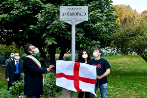 Dedicato a Lea Garofalo il giardino di viale Montello