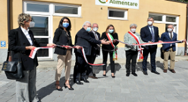 Inaugurato il nuovo hub contro lo spreco alimentare in via Bassini