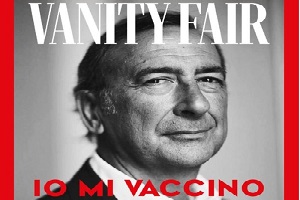 Sala testimonial della campagna #iomivaccino di Vanity Fair