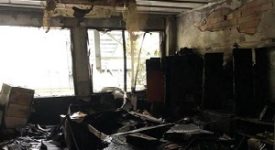 Scuola Pisacane Poerio resa inagibile da un incendio