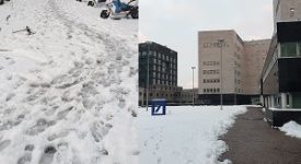 La neve fa schiantare Sala sul Verde