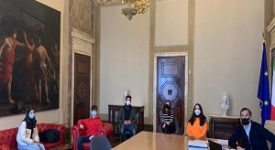 Sala riceve una delegazione di studenti