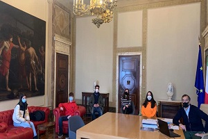 Sala riceve una delegazione di studenti