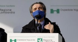 Fontana: Lombardia prima per vaccinazioni Fontana: prossimi alla zona rossa
