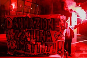 Manifestazione della piattaforma no Dad