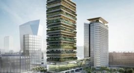 Una Torre Botanica e una serra nel ponte del nuovo Pirellino