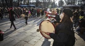 Protesta dei lavoratori spettacolo