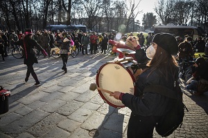 Protesta dei lavoratori spettacolo