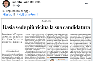 Rasia Dal Polo lancia l'hashtag #rasiachi?