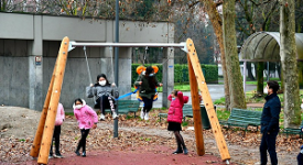 Nuovo parco giochi accessibile in Piazza Paci
