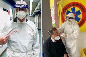Sala: tampone alla Brigata Sanitaria e poi visita alla Baggina