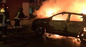 Sei incendi dolosi in una notte