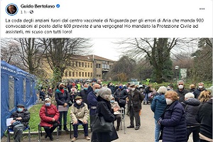 Bertolaso: una vergogna le code per colpa di Aria
