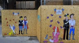 Femministe vandalizzano murale dedicato alle donne poliziotto