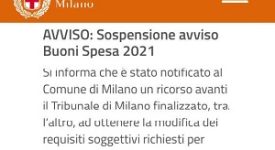 De Chirico (FI): buoni spesa sospesi senza avvisare i richiedenti