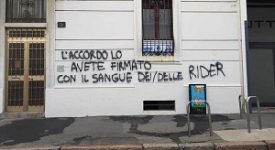 Rider: imbrattata sede UGL. Solidarietà da Lega e Fratelli d'Italia
